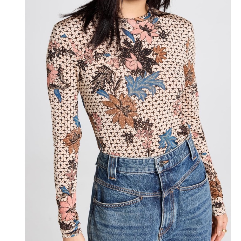 Ulla Johnson Eve Top in Jasmine Print